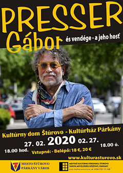 Presser G�bor koncertje P�rk�nyban, 2020.&nbsp;febru�r&nbsp;27‑�n